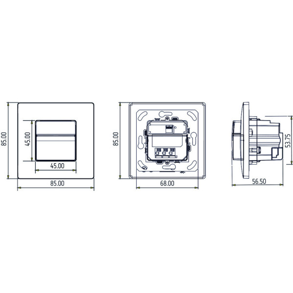Датчик движения и присутствия Theben theMura S180-101 UP WH 10с-60мин IP20 (белый) - фото №5