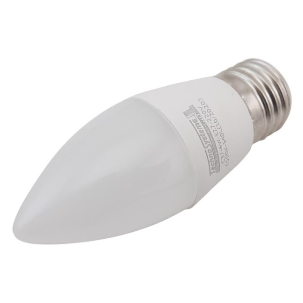 Светодиодная лампа TNSy LED Bulb-C37-6W-E27-220V-6500K-630L GOLDEN (TNSy5000252) - фото №2
