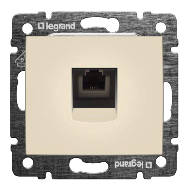 Механізм розетки телефонної RJ-11 Valena слонова кістка (695622)