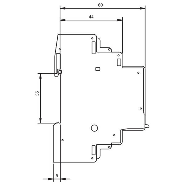 Контактор ETI 002464054 RD 25-40-R-230V AC/DC (AC1) с ручным управлением - фото №1