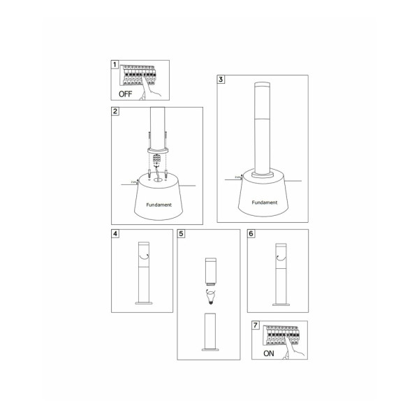 Вуличний світильник Goldlux 315984 Dallas E27 1x12W IP44 GR - фото №1