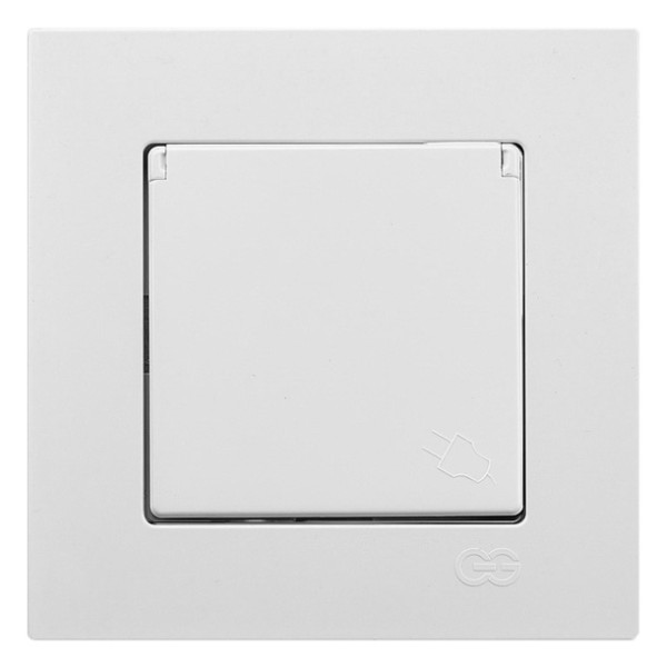 Розетка із з/к та кришкою Gunsan Eqona - фото №1