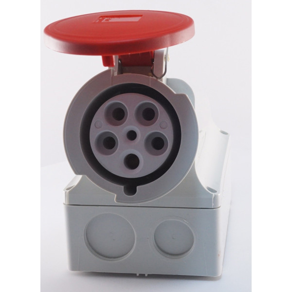 Накладний трифазний роз'єм WALTHER WL161 (3P+N+E) 63А 380V IP44 - фото №3