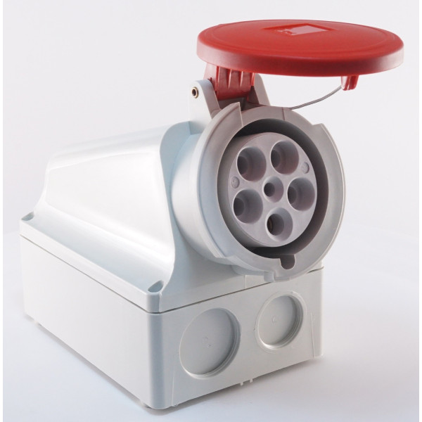 Накладний трифазний роз'єм WALTHER WL161 (3P+N+E) 63А 380V IP44 - фото №4