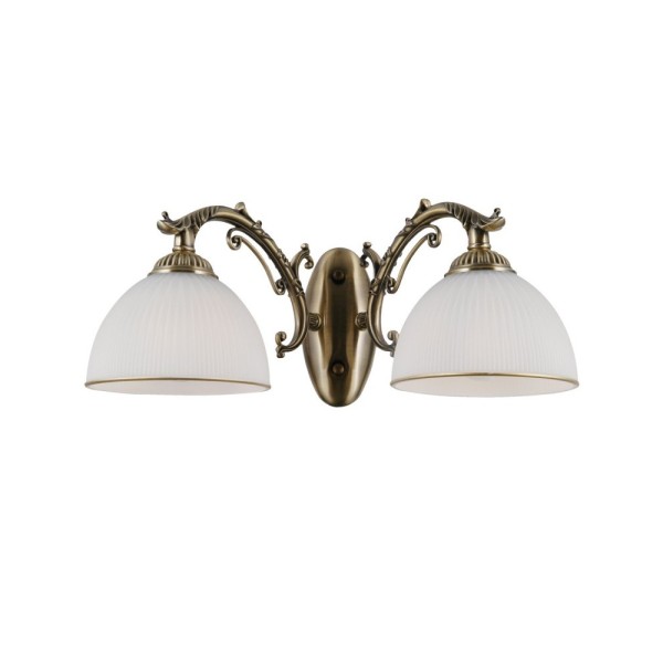 Бра, настенный светильник Italux WL-5122-2 Feneza E27 2x40W IP20 Bronze - фото №1