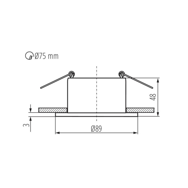 Точечный светильник Kanlux 36219 Glozo DSO B/W GU10/GU5.3 1x10W IP20 Wh - фото №2