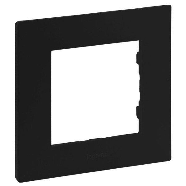 Рамка 1-постовая Legrand Niloe Step черный (863591)
