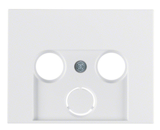 Накладка для антеної розетки 2/3 отвори полярна білизна Berker K.1