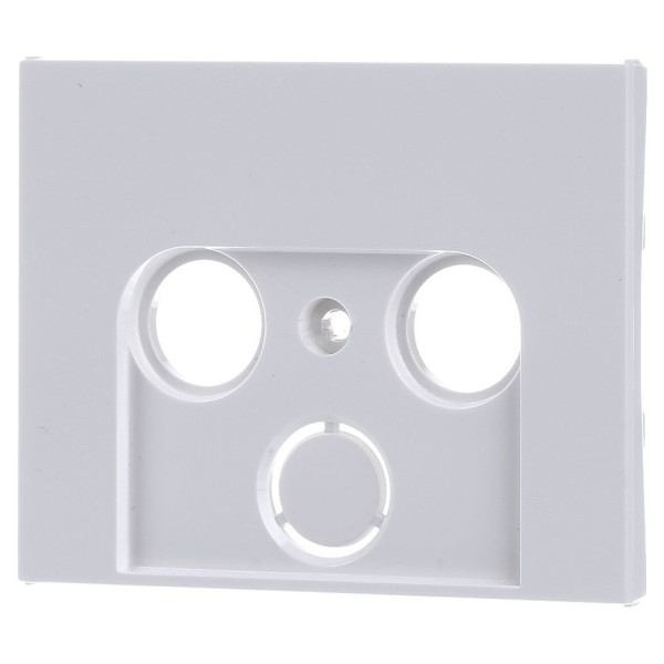 Накладка для антеної розетки 2/3 отвори полярна білизна Berker K.1 - фото №1