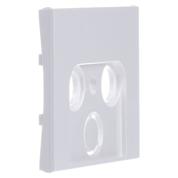 Накладка для антеної розетки 2/3 отвори полярна білизна Berker K.1 - фото №2