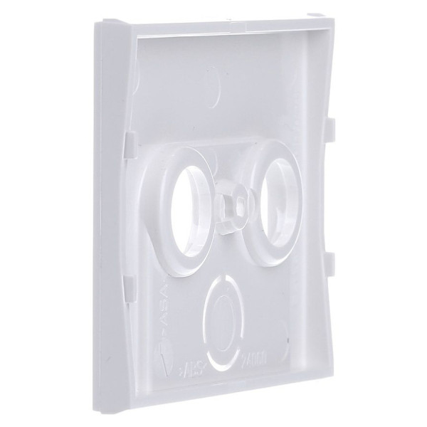 Накладка для антеної розетки 2/3 отвори полярна білизна Berker K.1 - фото №3