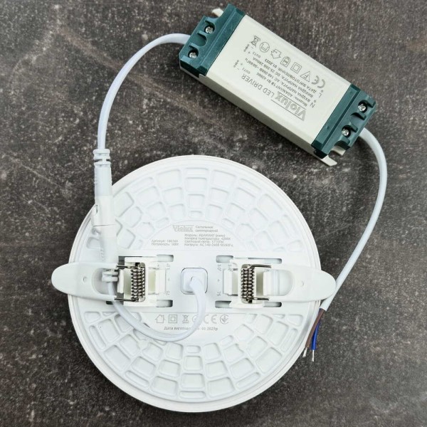 Світильник LED даунлайт Violux ADAMANT 18W 4200K круг IP20 білий ( 100160 ) - фото №3