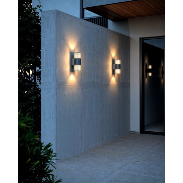 Вуличний світильник Nordlux 2418121250 Aludra E27 2x15W IP54 графітовий - фото №2