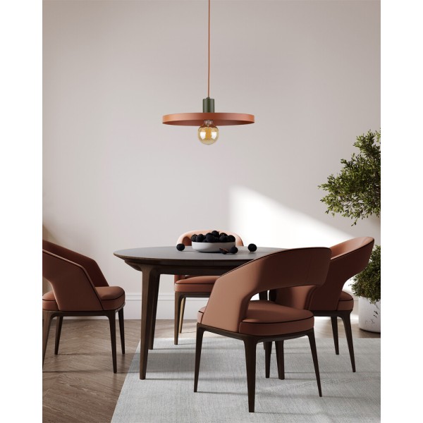 Підвісний світильник, люстра TK Lighting 10750 Sila E27 1x15W IP20 цегляний - фото №1