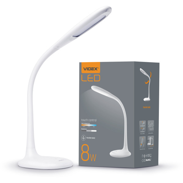 Настольный LED светильник Videx 8Вт 3000-5500K (VL-TF03W) - фото №3