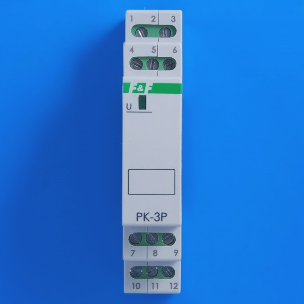 Вспомогательное реле F&F PK-3P-12V 12В 3х8 А - фото №5