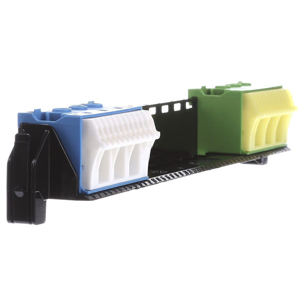 Шины (с держателем) РЕ и N Hager VZ461 для 1-рядных щитков Volta - фото №1