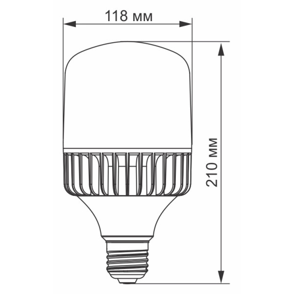 Світлодіодна лампа Videx A118 E27 50Вт 5000K (VL-A118-50275) - фото №1