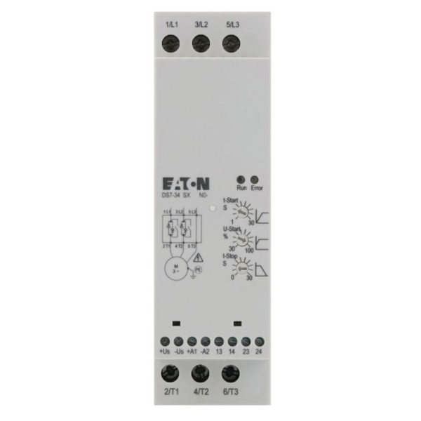 Пристрій плавного пуску Eaton DS7-340SX016N0-N (напруга керування 24В AC/DC) - фото №1
