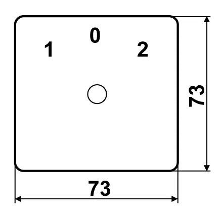 Пакетный переключатель Аско-Укрем ПКП Е9 1.831 A0110010002 (1-0-2 1 полюс) - фото №4