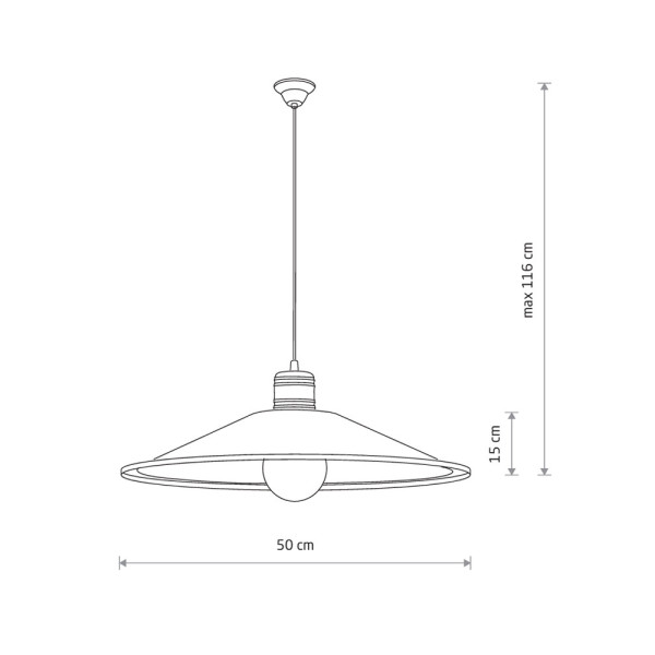 Подвесной светильник, люстра Nowodvorski 6444 Garret E27 1x25W IP20 шоколадный - фото №1