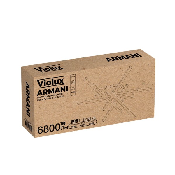 Светильник LED smart ARMANI​+пульт 90W 3000-5000K IP20 круг белый Violux ( 220945 ) - фото №8