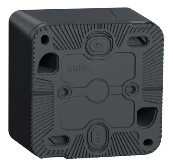 Накладний кнопковий вимикач Schneider Electric MUR35026 IP55 (чорний) - фото №1