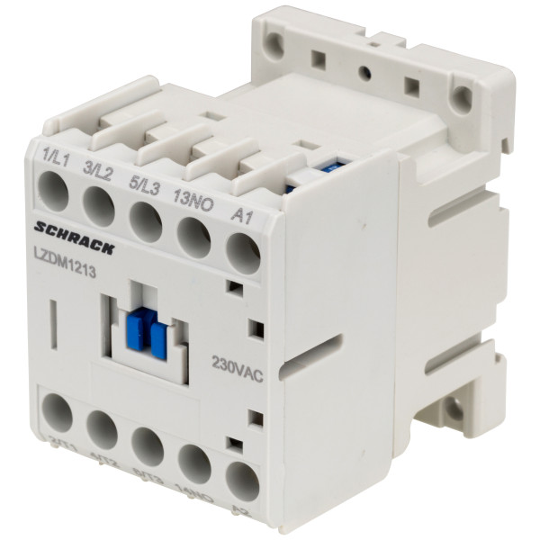 Контактор Schrack LZDM1213 Cubico Mini 230В AC 1НO 5,5 кВт 12А 3Р - фото №7