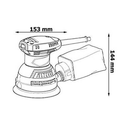 Ексцентрикова шліфувальна машина Makita M9204 230Вт - фото №3