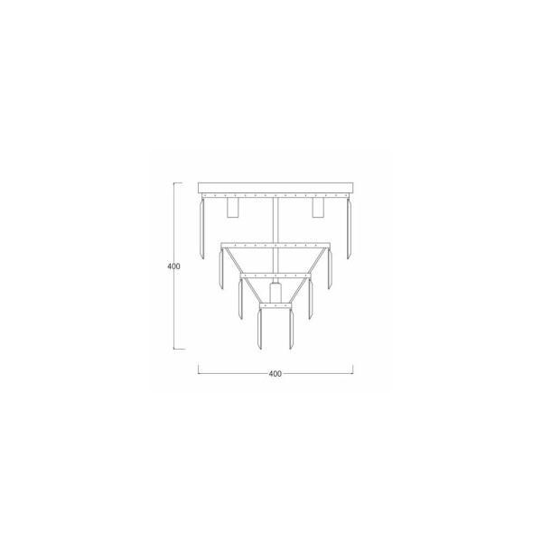 Люстра пристельова Zuma Line FC17106/4+1-GLD Amedeo - фото №1