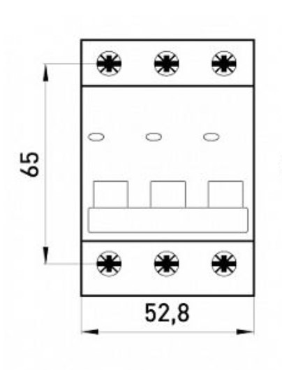 Модульный автоматический выключатель E.NEXT e.mcb.stand.45.3.C25 - фото №1