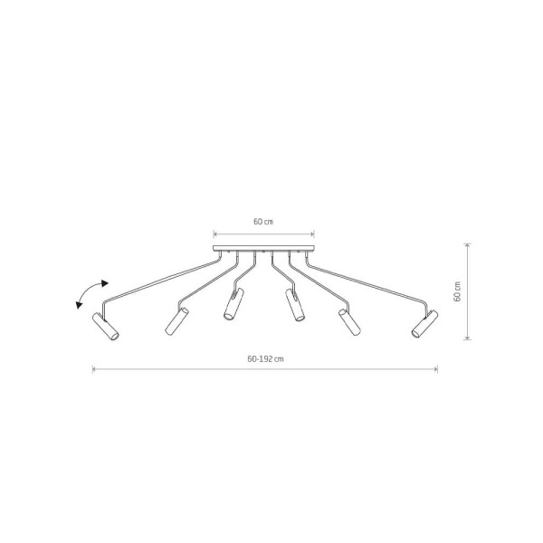 Люстра Nowodvorski 36492 Eye Super GU10 6x10W IP20 белая - фото №1