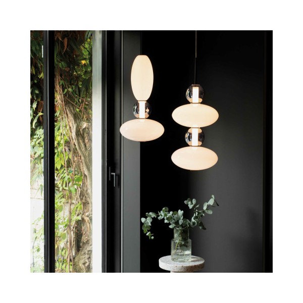 Підвісний світильник, люстра Ideal Lux 314167 Lumiere Led 1x34W 3000K 4300Lm IP20 Білий - фото №1