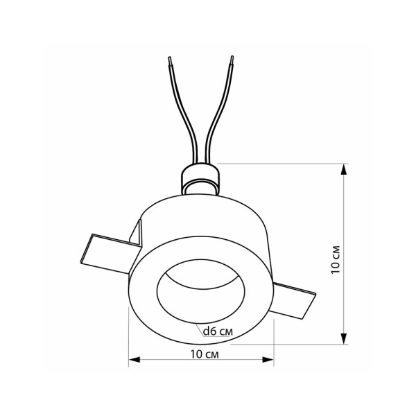 Гипсовый точечный врезной светильник Imperium Light 596110.01.01 Cordi GU10/GU5.3 1x50W IP20 - фото №1