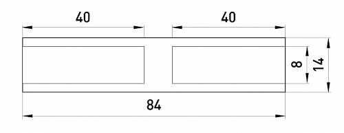 Алюмінієва гільза E.Next e.tube.stand.gl.35 з'єднувальна (s4042002) - фото №1