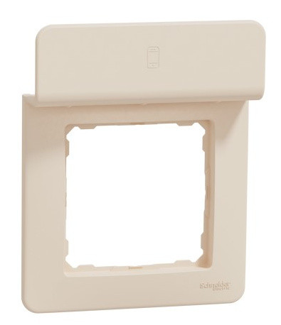 Рамка Schneider Electric Sedna Design с подставкой для мобильного бежевая SDD312809
