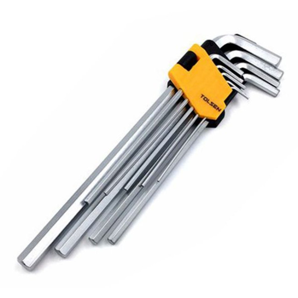 Комплект шестигранных удлиненных ключей Tolsen (20049) 1.5-10мм (9шт) - фото №1