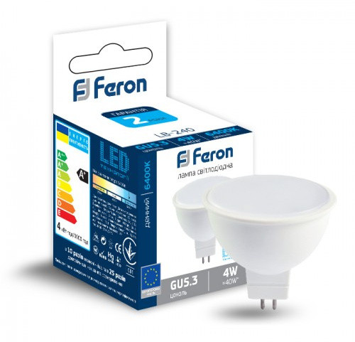 Светодиодная лампа Feron 5047 LB-240 4Вт 6400К MR16 G5.3 - фото №1