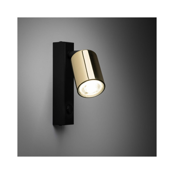 Бра, настенный светильник Tk Lighting 6087 Top GU10 1x10W IP20 Bk - фото №1