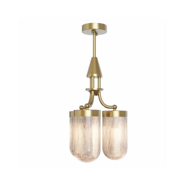 Люстра Pikart 31501 GU10 3x60W IP20 Латунь - фото №1