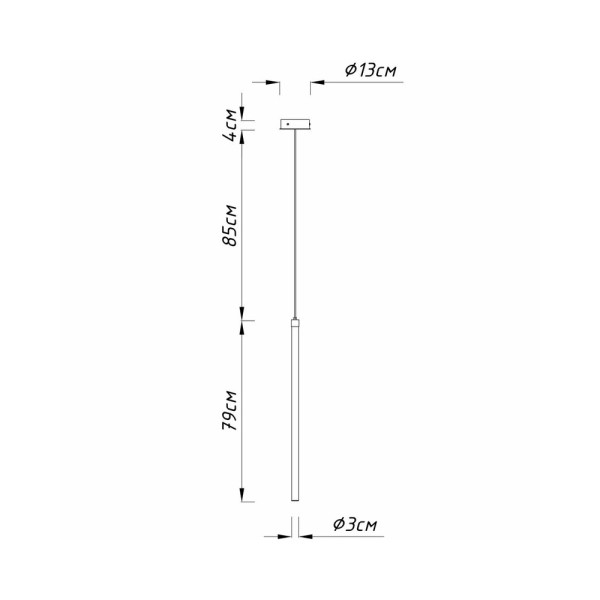 Подвесной светильник, люстра Imperium Light 734179.05.01.91 Tano Led 1x18W 3000K IP20 Черный - фото №3