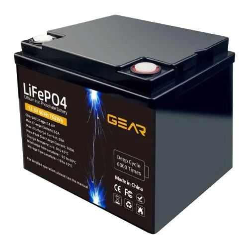 Аккумуляторная батарея GEAR LiFePo4 12.8В /60 Ah (786 Wh)