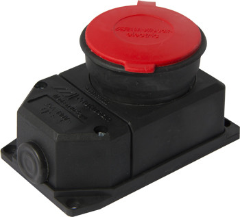 Силовой разъем E.Next e.socket.rubber.315.25