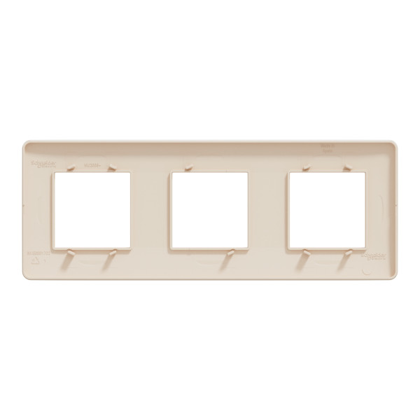 Трехместная рамка Schneider Electric Unica New NU200644 бежевая - фото №1
