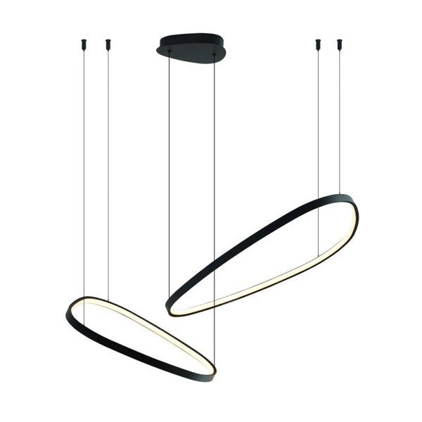 Подвесной светильник, люстра Goldlux 334091 Michelle LED 1x48W 4000K 7400Lm IP20 черный