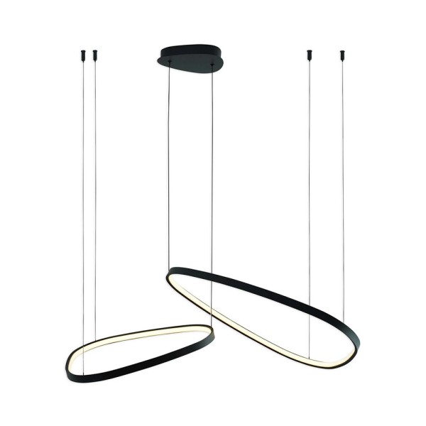 Подвесной светильник, люстра Goldlux 334091 Michelle LED 1x48W 4000K 7400Lm IP20 черный - фото №4