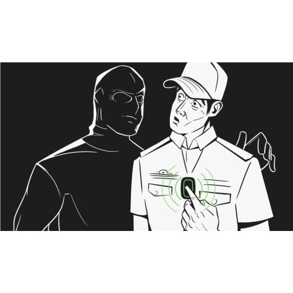 Беспроводная тревожная кнопка сигнализации Ajax 14729 Button белая - фото №1