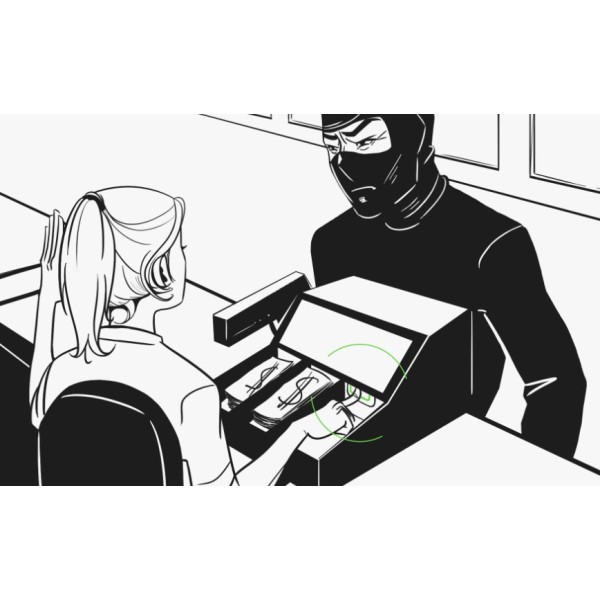 Беспроводная тревожная кнопка сигнализации Ajax 14729 Button белая - фото №2