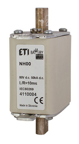 Запобіжник Eti NH-00 Battery 80A 80В DC (4110081)