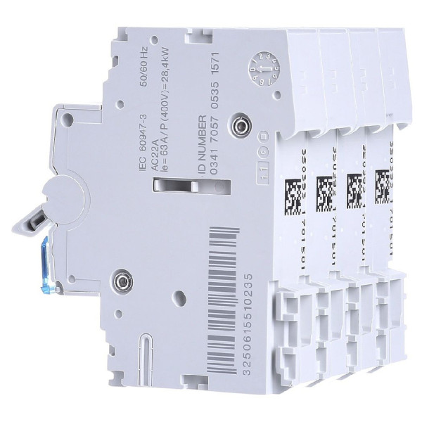 Выключатель нагрузки Hager SBN463 4P 63А/400В 4м - фото №2